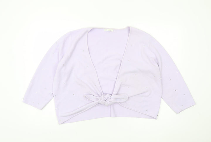 BerkertEx Women's Purple Studded Shrug Size 20