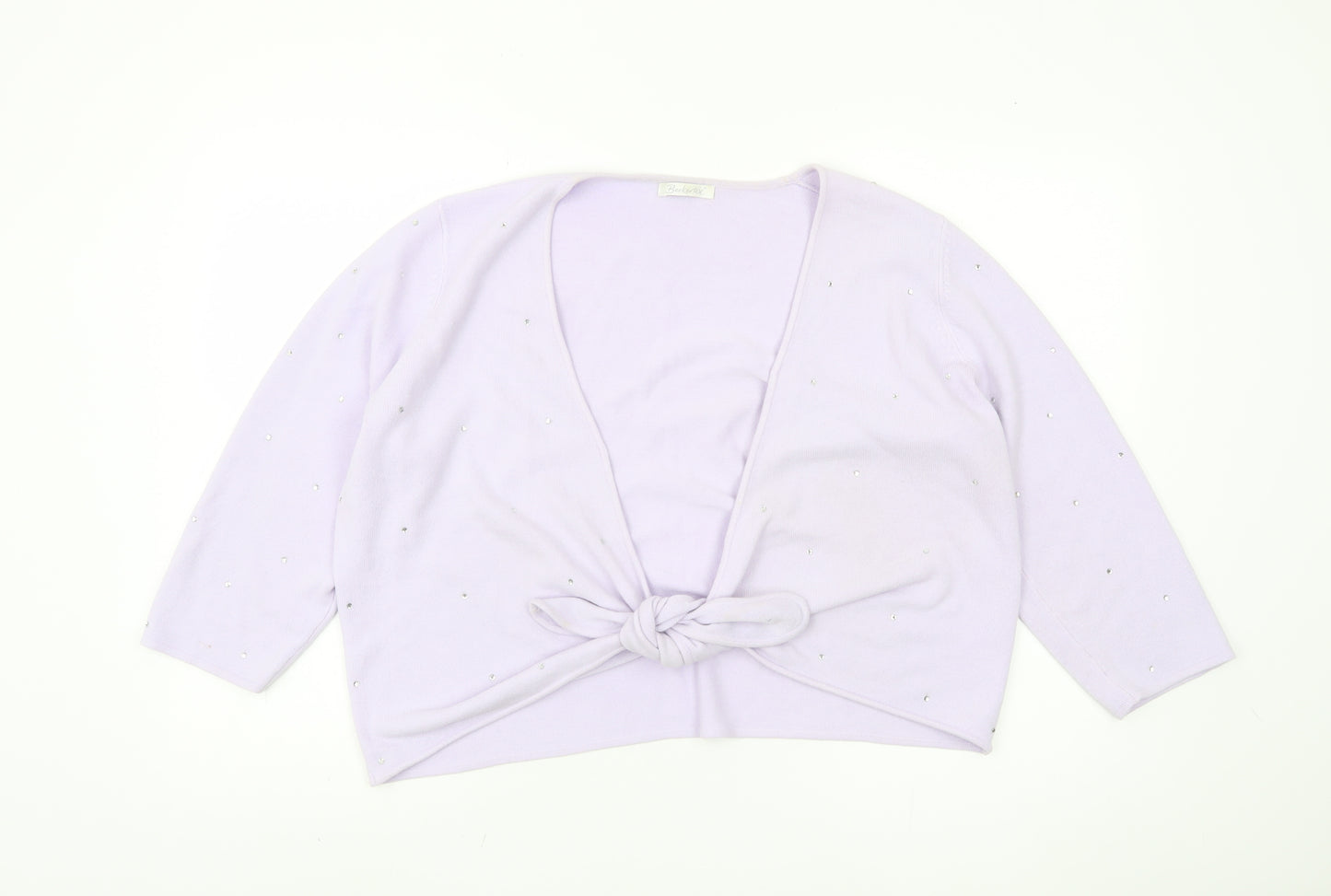 BerkertEx Women's Purple Studded Shrug Size 20