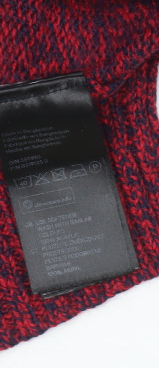 H&M Women's Red Crew Neck Pullover Jumper, Size 12