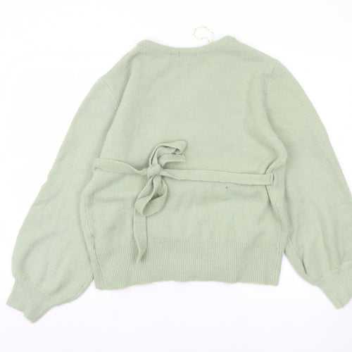 Brave Soul Women's Green Wrap Jumper L