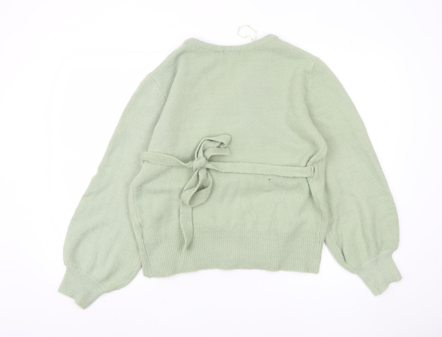 Brave Soul Women's Green Wrap Jumper L