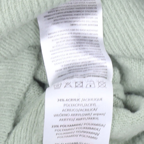 Brave Soul Women's Green Wrap Jumper L