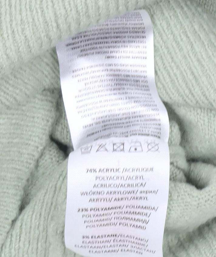 Brave Soul Women's Green Wrap Jumper L