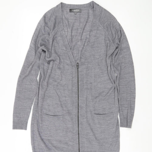 Marks and Spencer Women's Grey Zip Cardigan Size 12