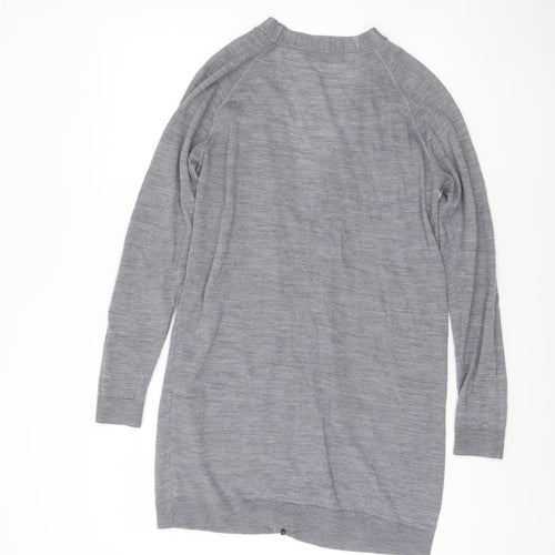Marks and Spencer Women's Grey Zip Cardigan Size 12