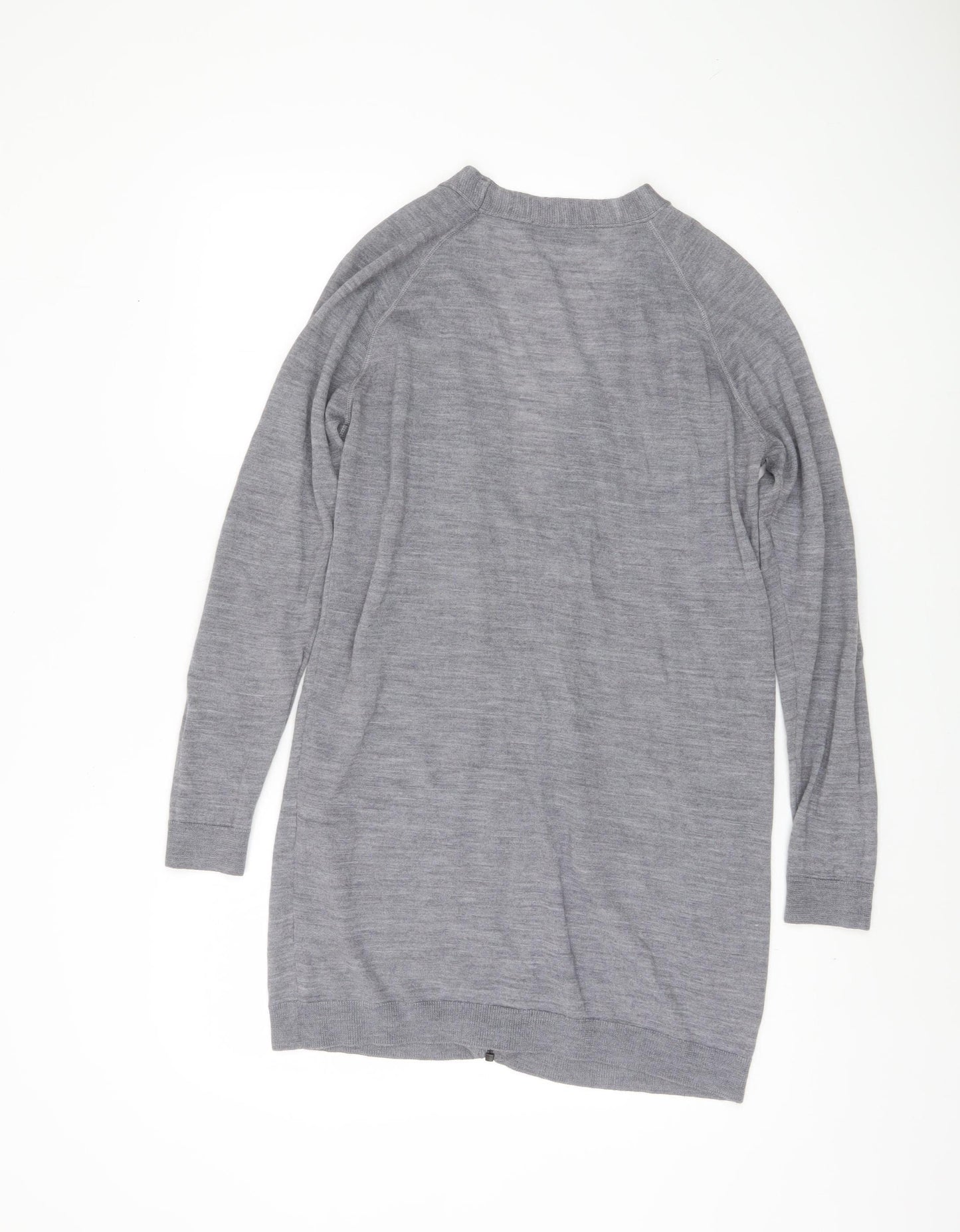 Marks and Spencer Women's Grey Zip Cardigan Size 12