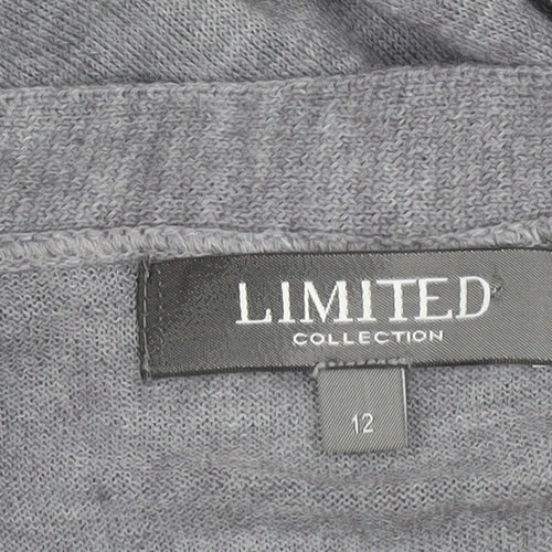 Marks and Spencer Women's Grey Zip Cardigan Size 12