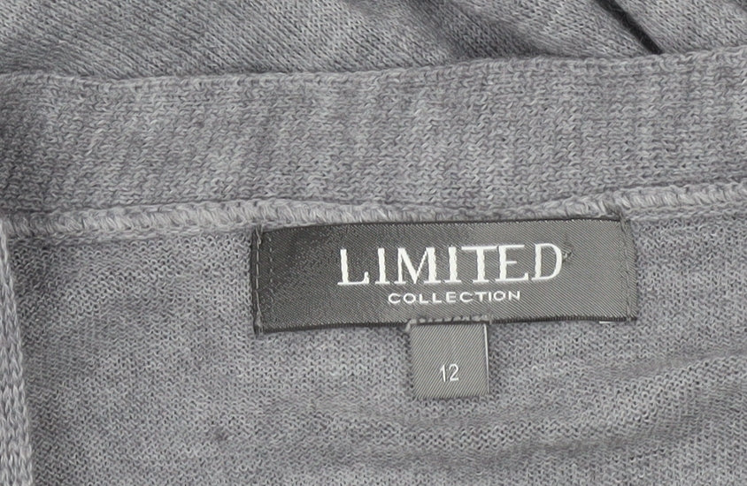 Marks and Spencer Women's Grey Zip Cardigan Size 12