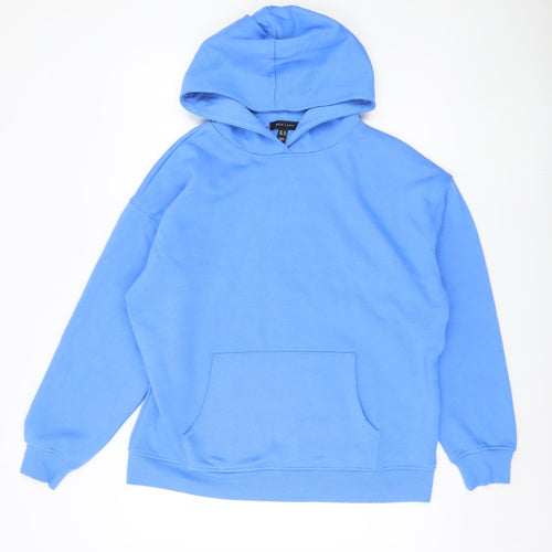 New Look Men's Blue Pullover Hoodie, Medium, Lightweight