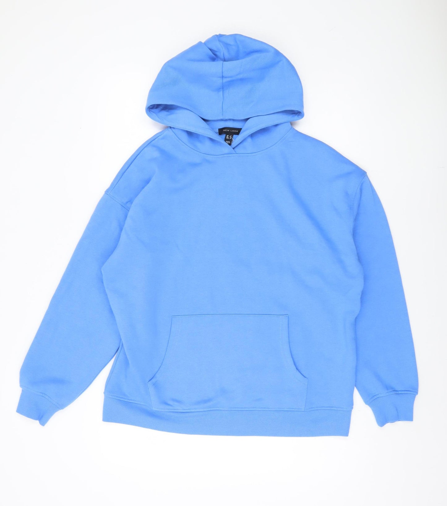 New Look Men's Blue Pullover Hoodie, Medium, Lightweight