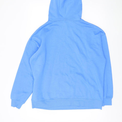 New Look Men's Blue Pullover Hoodie, Medium, Lightweight