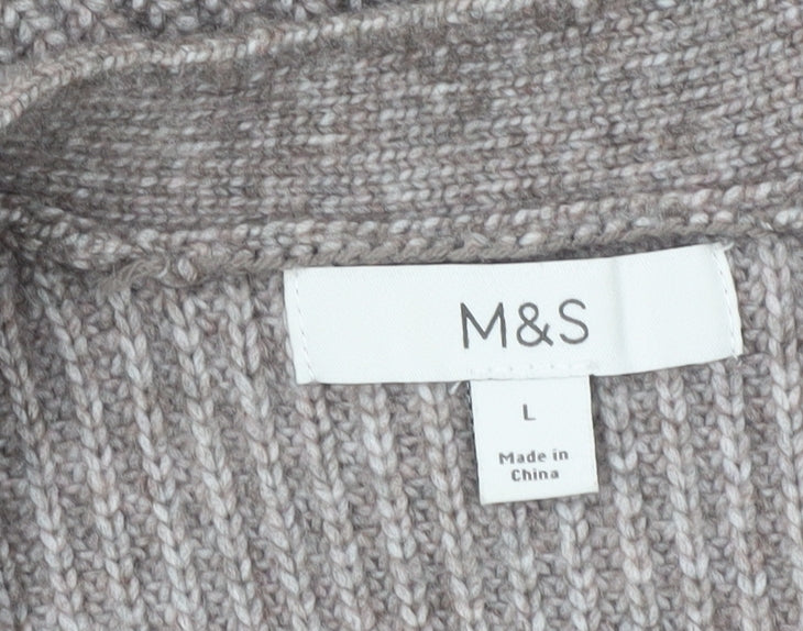 Marks and Spencer Women's Brown Cardigan L Size