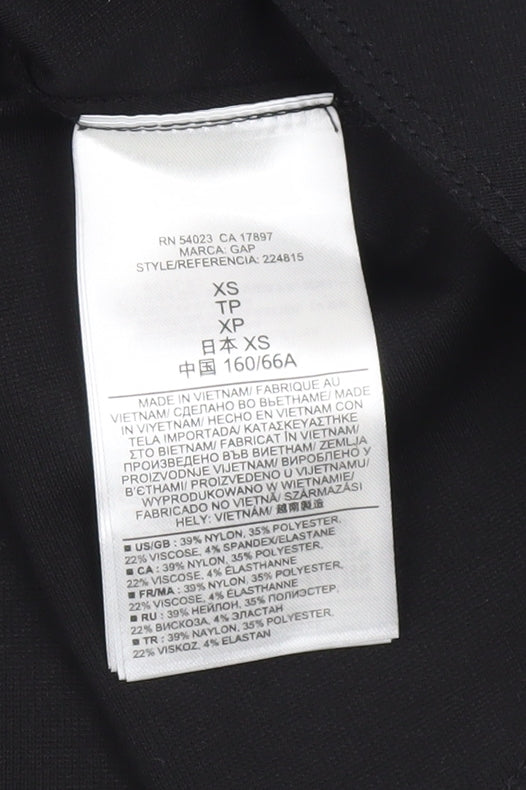 Gap Women's Black Midi Skirt XS Nylon Blend