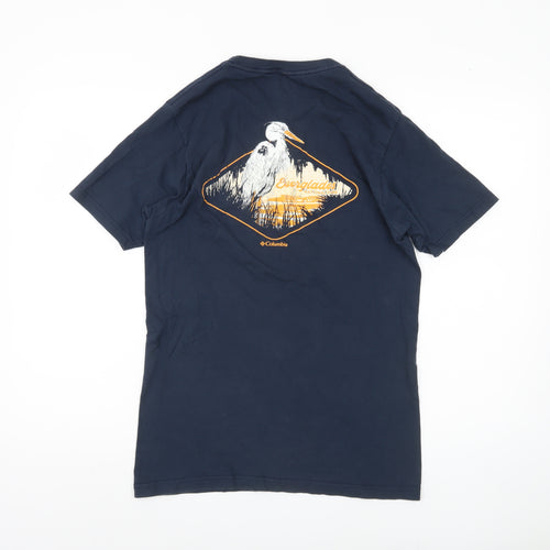 Columbia Men's Blue Nature T-Shirt, Size S