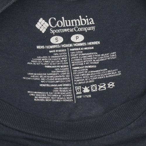 Columbia Men's Blue Nature T-Shirt, Size S