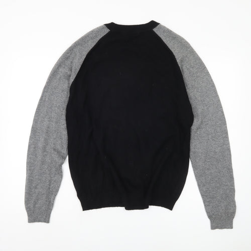 Marks and Spencer Men's Black Pullover Jumper, Medium