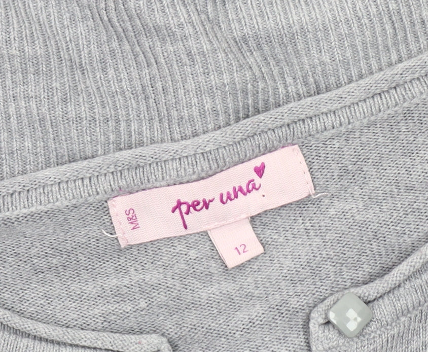 Marks and Spencer Women’s Grey Cardigan Size 12