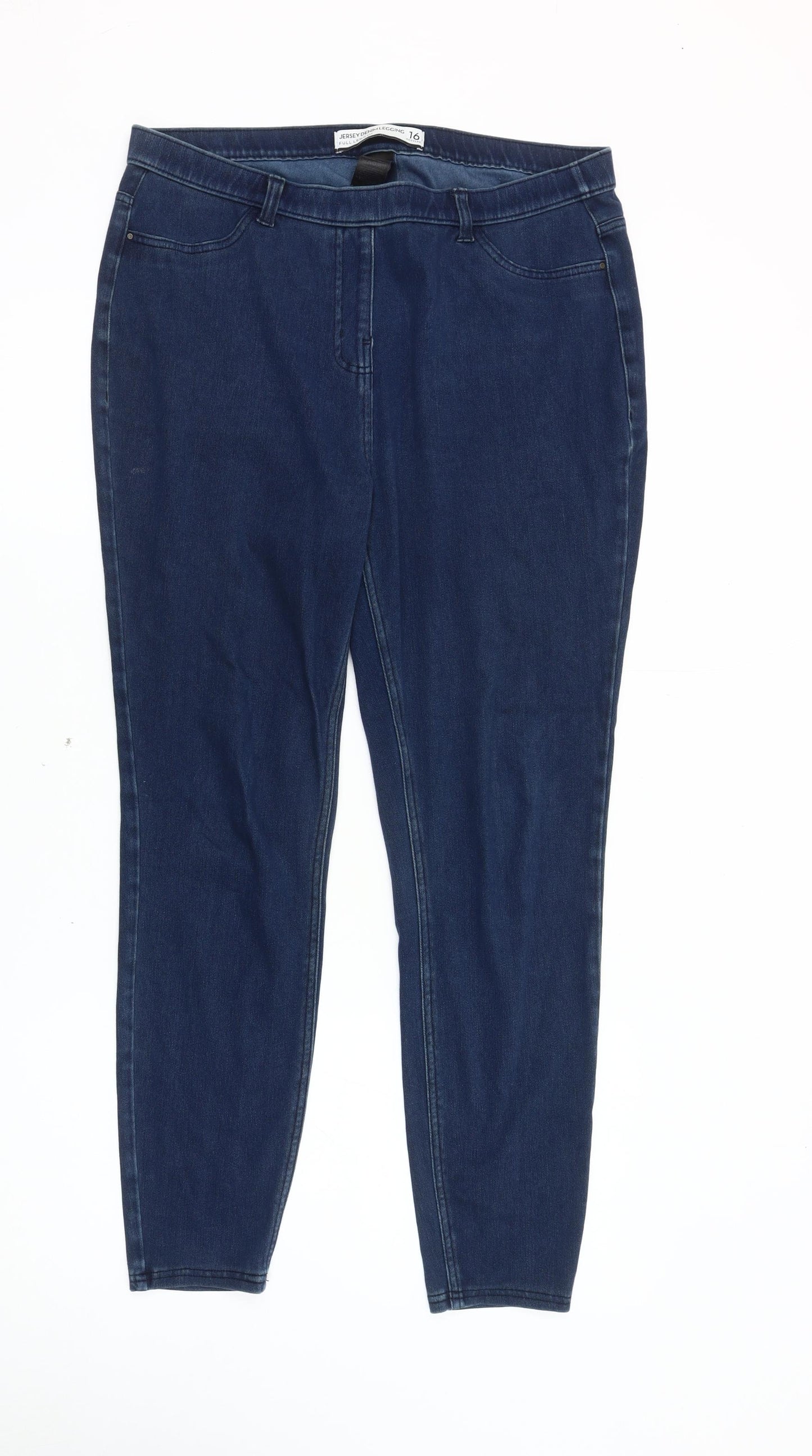 Next Women's Blue Denim Jegging Size 16