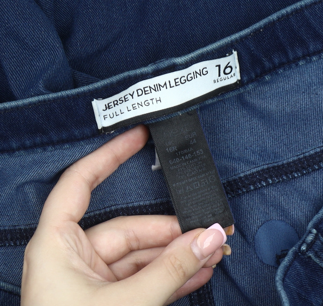 Next Women's Blue Denim Jegging Size 16