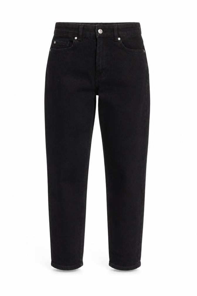 Front view of Primark Women's Black Straight Jeans, size 8
