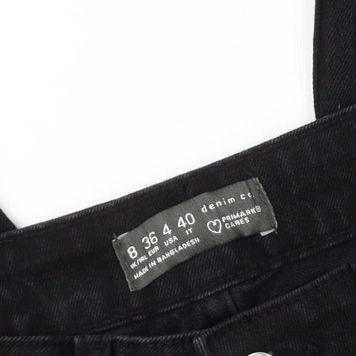 Primark Women's Black Straight Jeans Size 8