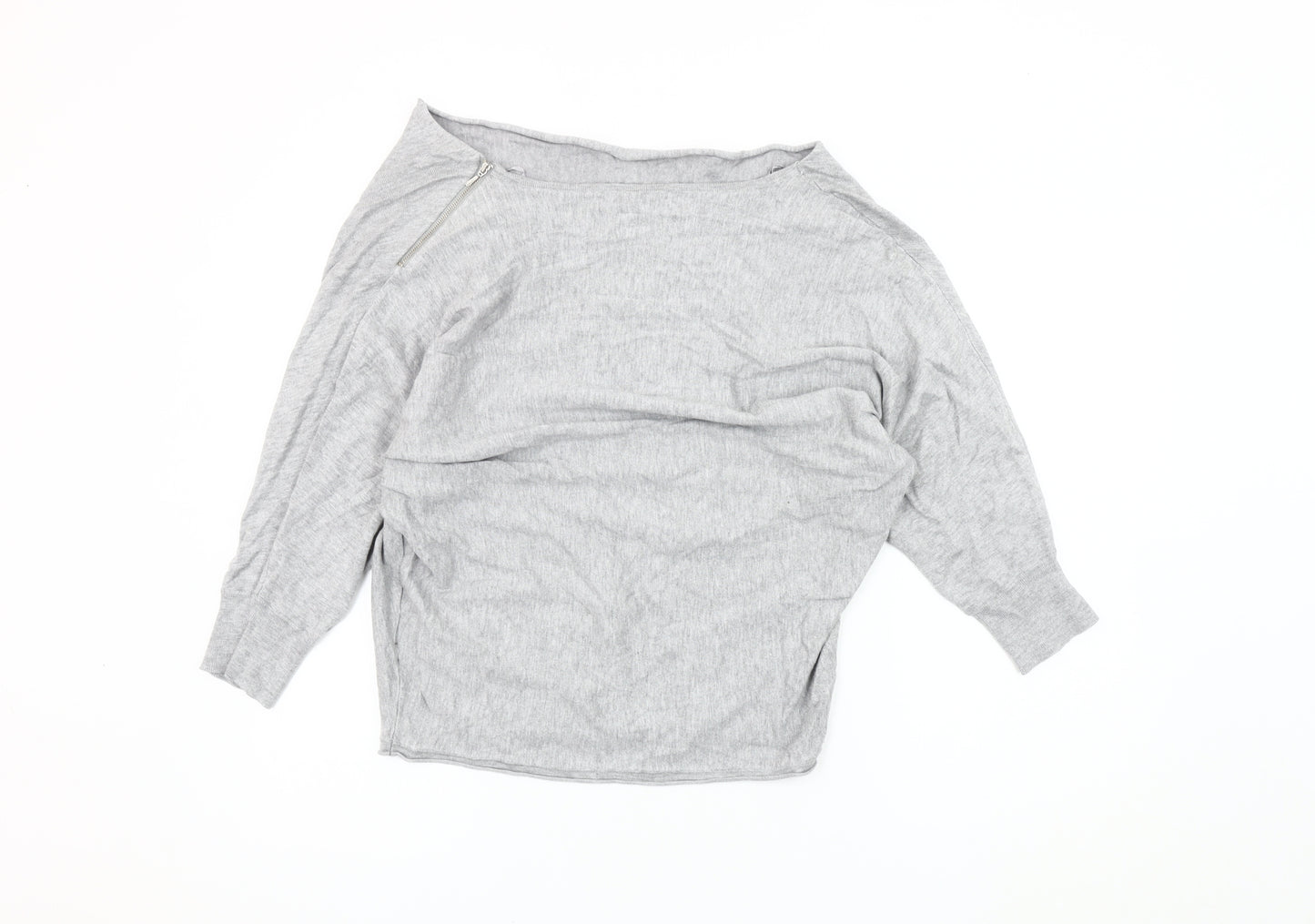 Phase Eight Women's Grey Boat Neck Jumper Size 16