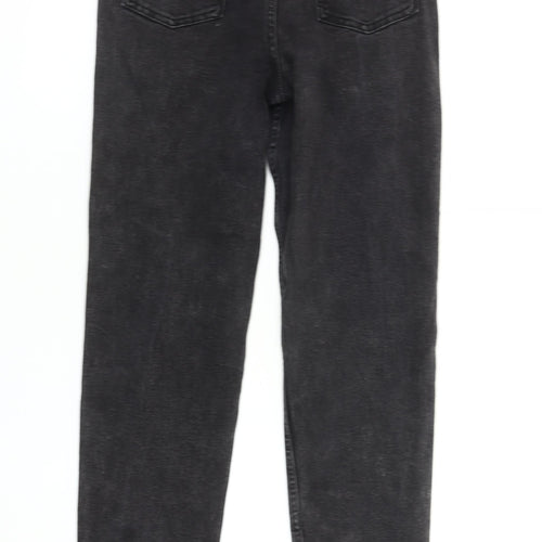 George Girls Black Straight Jeans 13-14 Years Ripped Casual