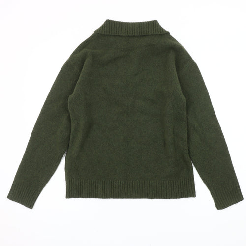 Primark Women's Green V-Neck Pullover Jumper 2XS