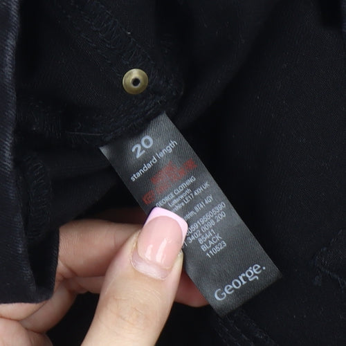 George Women’s Black Straight Jeans Size 20