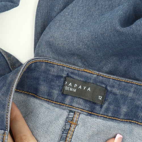 Papaya Women's Blue Slim Jeans Size 12