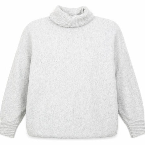 F&F Women’s Grey Roll Neck Jumper, Size L, Relaxed Fit