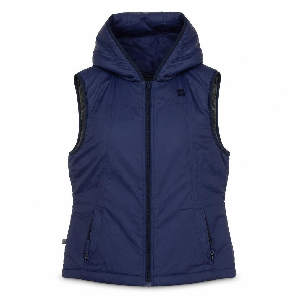 Mountain Warehouse Women's Blue Hooded Puffer Waistcoat Size 12