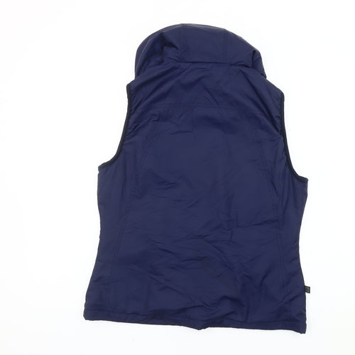 Mountain Warehouse Women's Blue Hooded Puffer Waistcoat Size 12