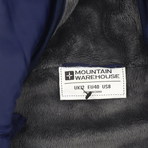 Mountain Warehouse Women's Blue Hooded Puffer Waistcoat Size 12