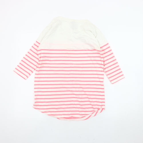 Seraphine Women's Pink Striped T-Shirt Size 8