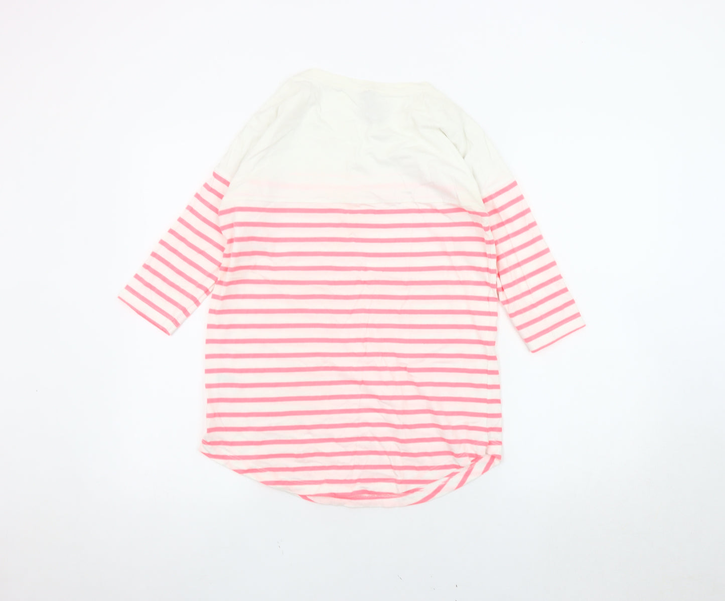 Seraphine Women's Pink Striped T-Shirt Size 8