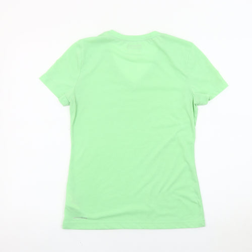 Reebok Women's Green V-Neck T-Shirt S - Gym Essentials