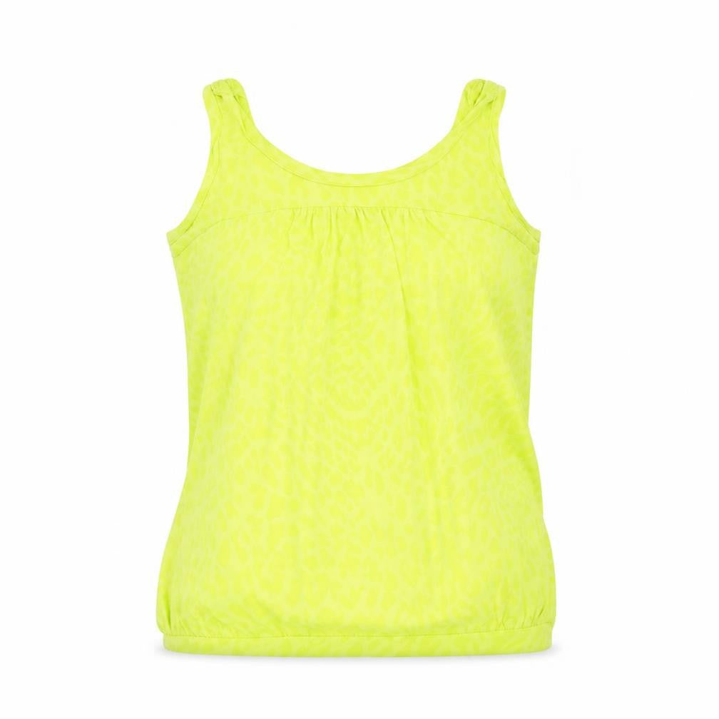 River Island Women's Yellow Animal Print Tank Top Size 8