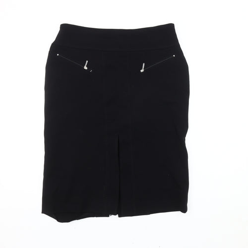 Marie Méro Women's Black Pencil Skirt, Size 14
