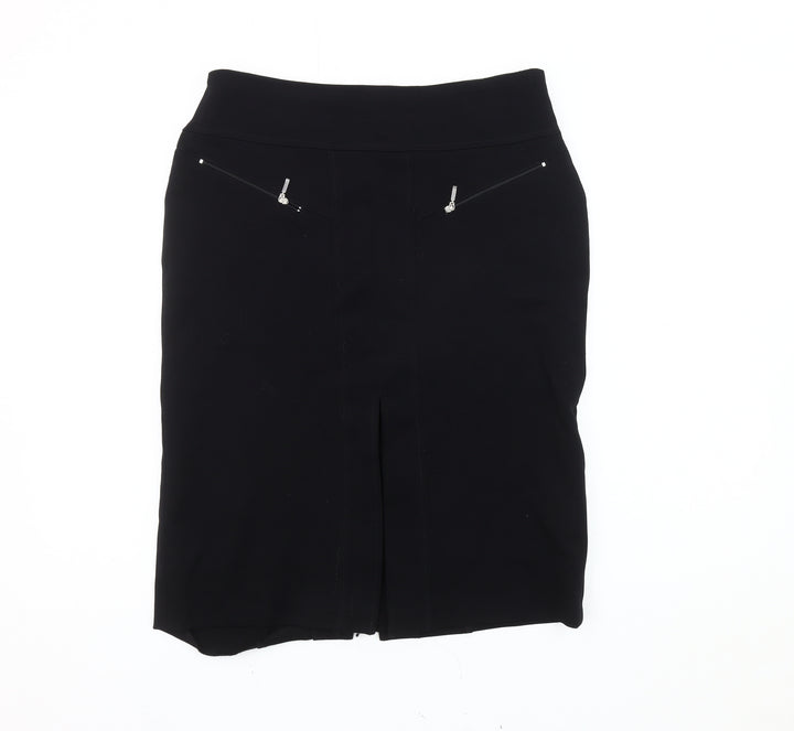 Marie Méro Women's Black Pencil Skirt, Size 14