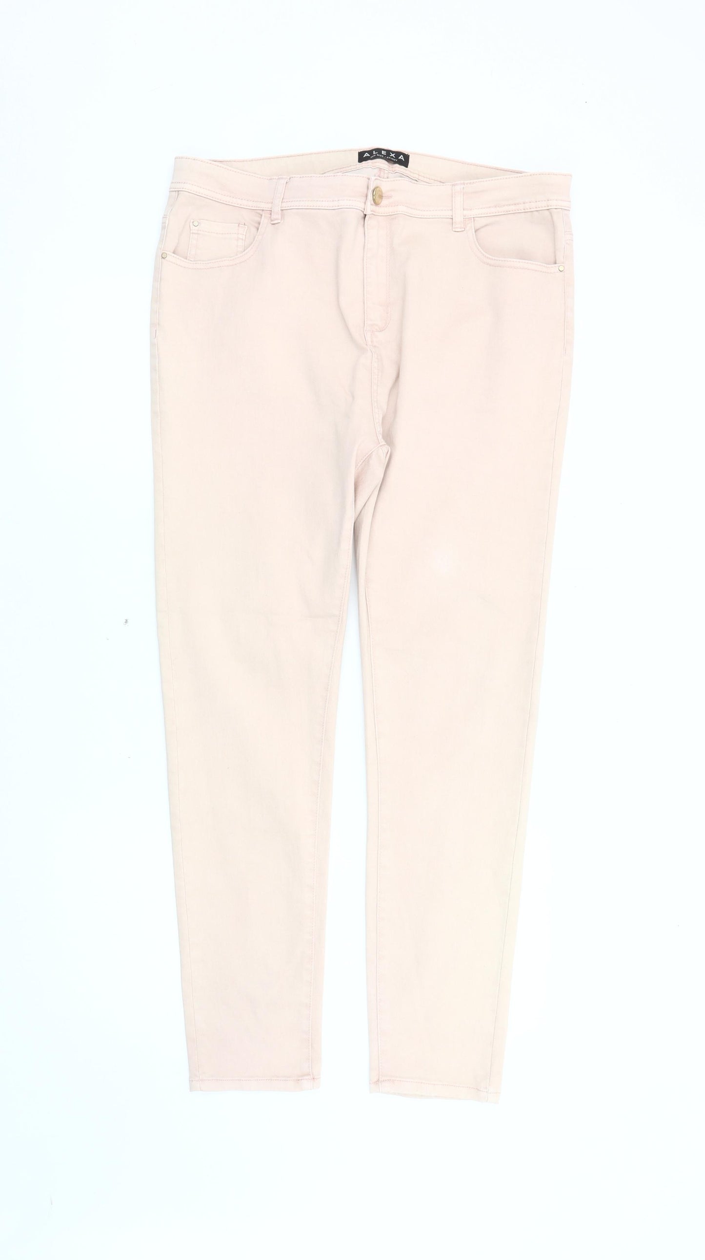 Peacocks Women's Pink Skinny Trousers, Size 18