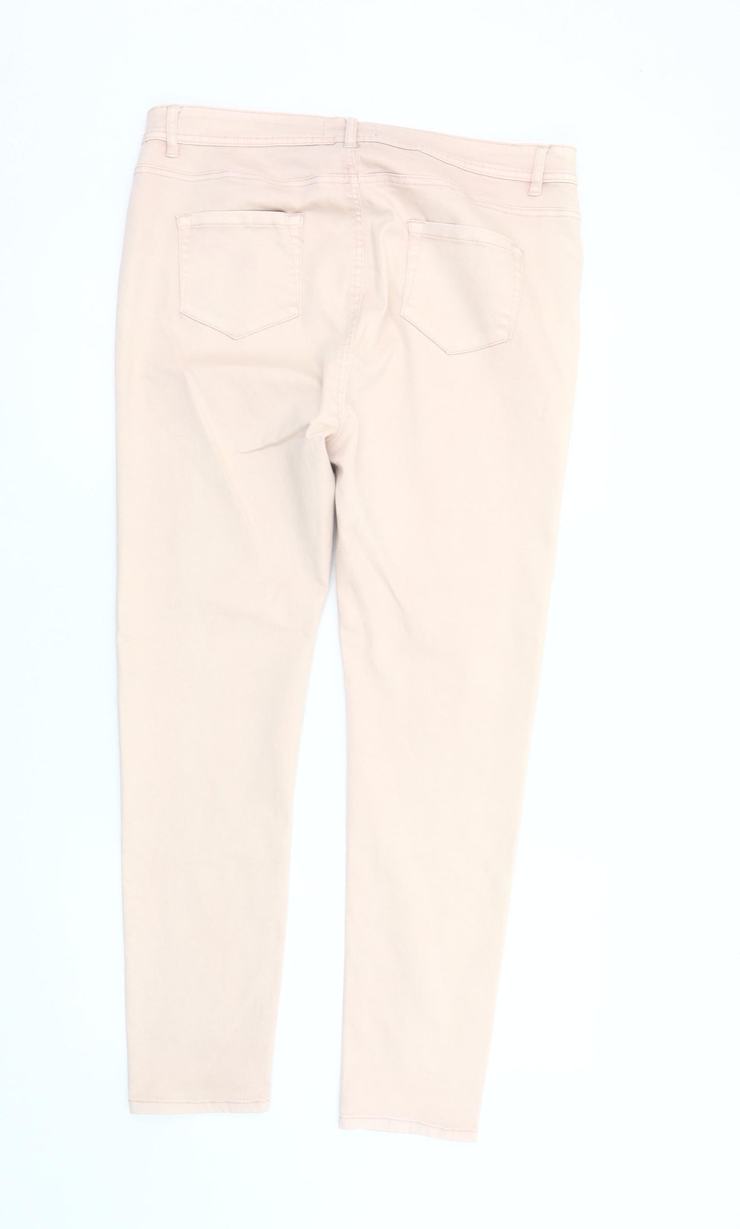 Peacocks Women's Pink Skinny Trousers, Size 18