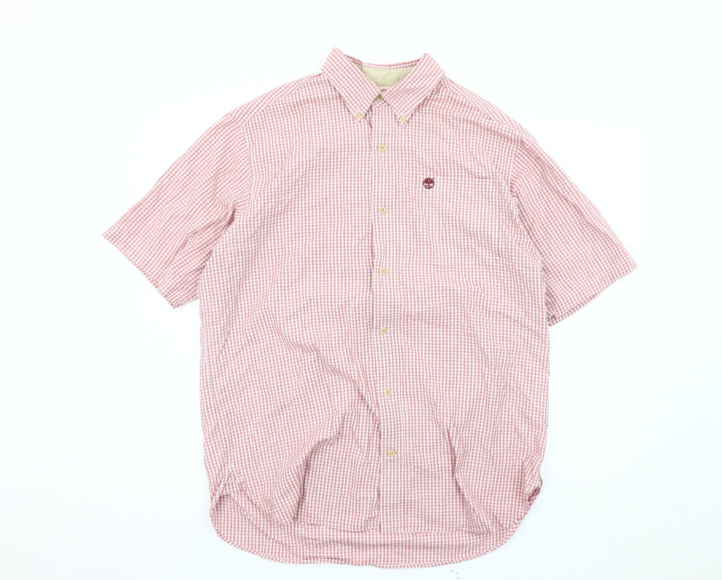Timberland Men's Red Check Shirt, M, Casual Style