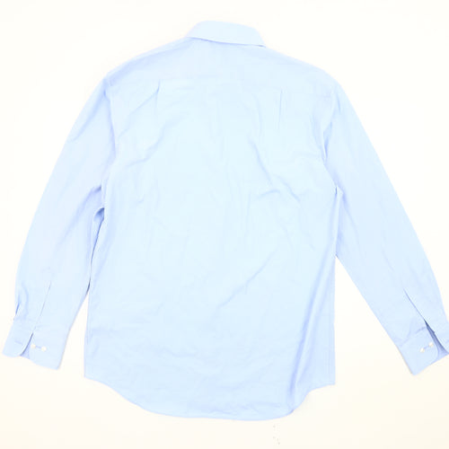 Marks and Spencer Men's Blue Regular Fit Shirt