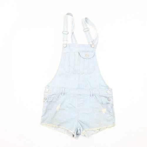 Denim Co. Women's Blue Dungaree Size 8 Casual
