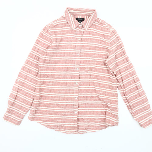 Jones New York Women's Multicoloured Button-Up Shirt S