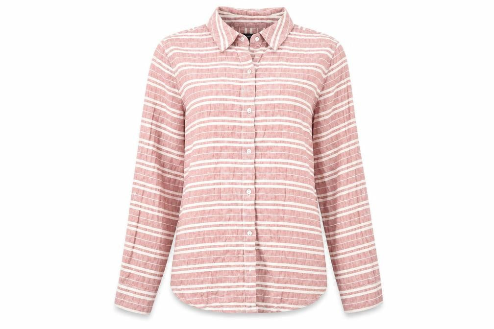 Front view of Jones New York Women's Multicoloured Button-Up Shirt S