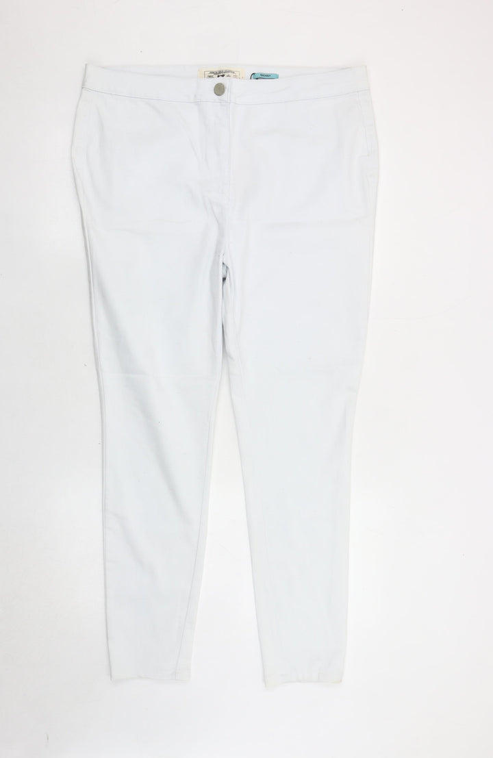 Premium Denim Collection Women's White Skinny Jeans, Size 20, Stretch Denim