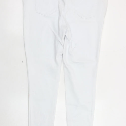 Premium Denim Collection Women's White Skinny Jeans, Size 20, Stretch Denim