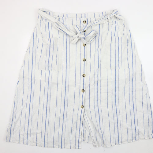 Marks and Spencer Women’s White A-Line Skirt Size 22